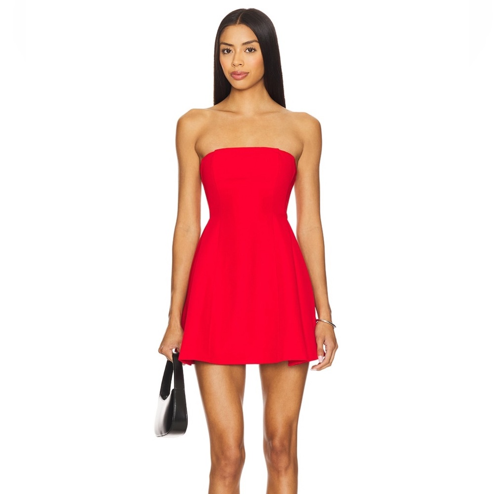 Superdown Red Strapless Dress - image 1